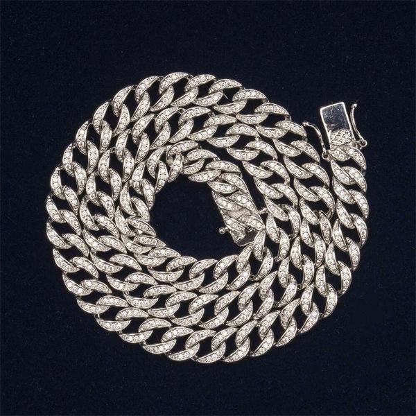 

Jewellery Supplies Wholesale Price Sterling Sier Necklace Bracelet 8Mm 5A Cz Cuban Link Chain For Men