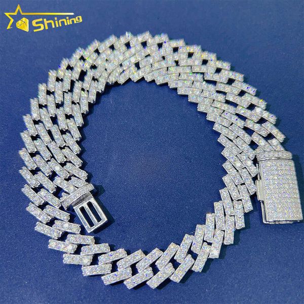 

13Mm Iced Out Cuban Chain Pass Diamond Tester Moissanite Hip Hop Jewelry