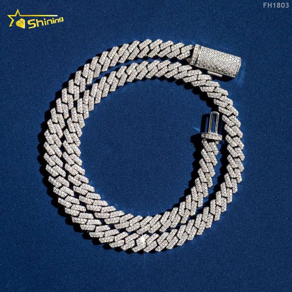 

Wholesale Price Hip Hop Jewelry Necklace For Men Sterling Sier Micro Pave Zirconia Diamond Cz Cuban Link Chain