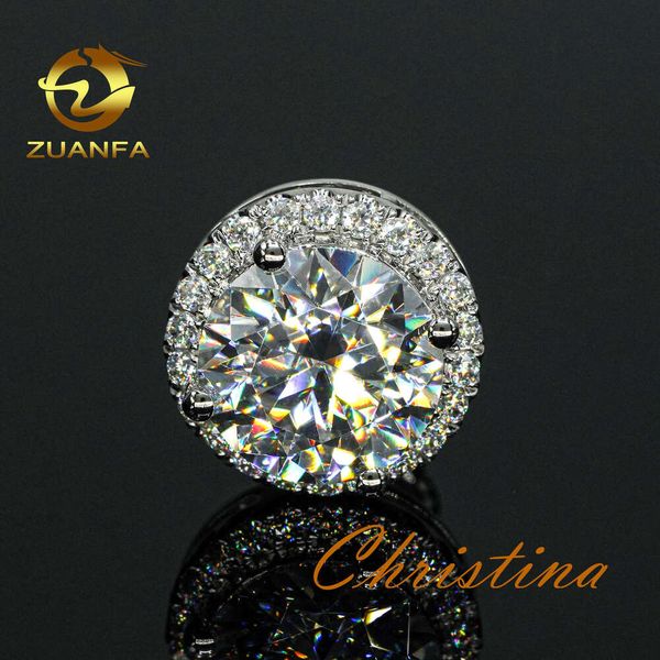 

Solid Gold Screw Back 4Carats Highest Quality GRA Certificates Moissanite Stud Earring Dropshipping