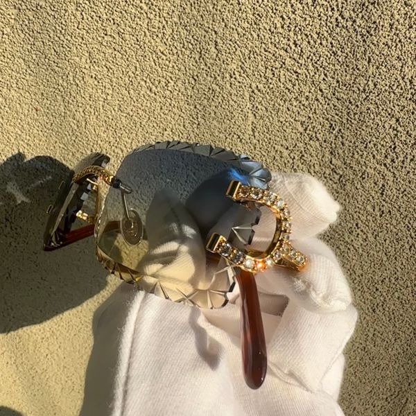 

Rhinestones Sunglasses Shark Dia Cut Wire C Carter Iced Out HipHop Diriving Shades Vintage Sun Glasses Lentes De Sol Mujer