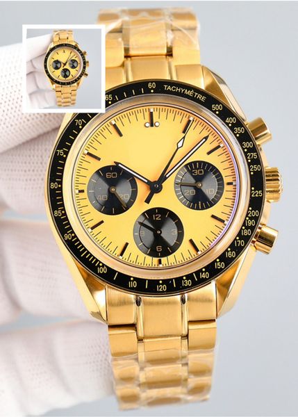 

Designer Men's Watch Gold Round dial 41mm leather strap folding buckle sapphire glass luminous automatic mechanical watch Montre de Luxe homme watch dhgate