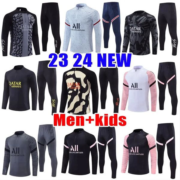 

23 24 psgES tracksuit men football training suit 2023 2024 tuta maillot jersey jacket kit Paris mbappe men and kid soccer tracksuits jogging survetement chandal, 11