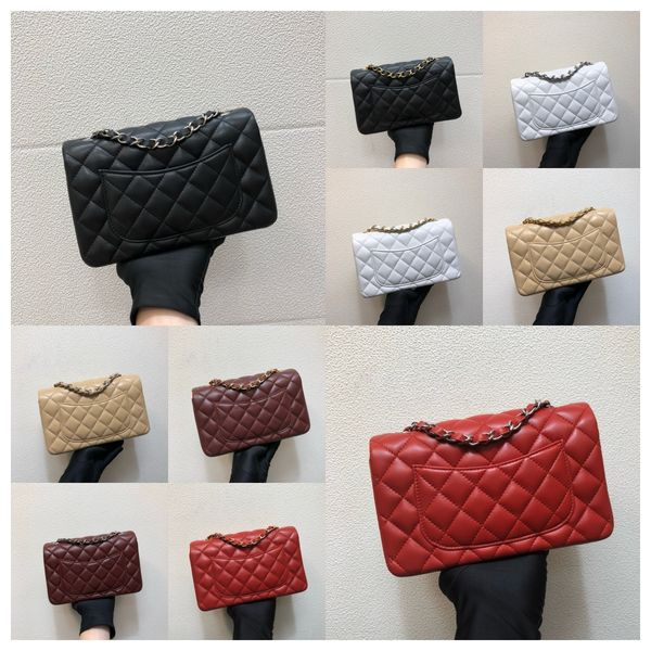 

Designer Classic Double Flap Crossbody Bag Size 20 25 30 Caviar Lambskin Italian Leather Quilted Tote Shoulder Wallet, Green