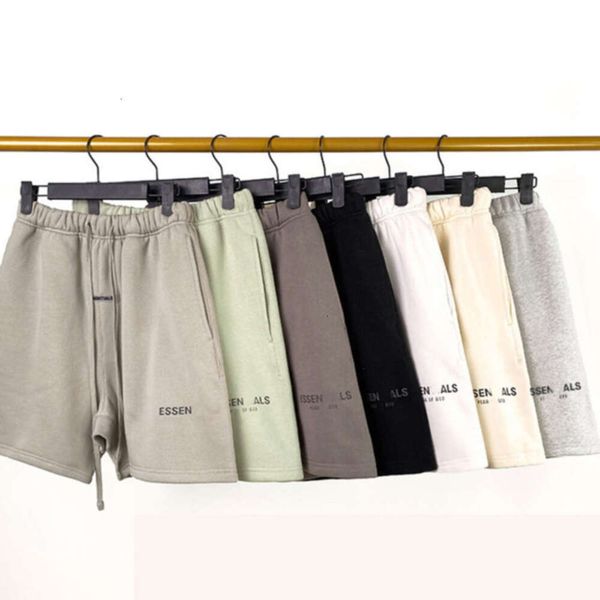 

Mens Cotton Shorts Ess Casual Short Pant Summer Men Fashion Hip Hop Letter Print Pants Trousers Mans Women Trendy Shorts Loose Joggers Sweatpants Size -XXL 3AK2, White