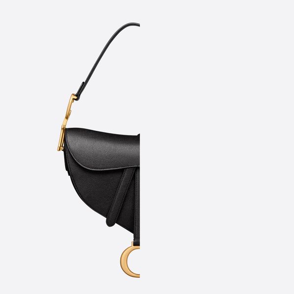 

Girl And Womens Handbags Designer Saddles Bag Black And White Grained Calfskin Womens Vintage Crossbody Bags 25CM Top Quality With Straps+Original Box 7A Copys, 2 - grained calfskin
