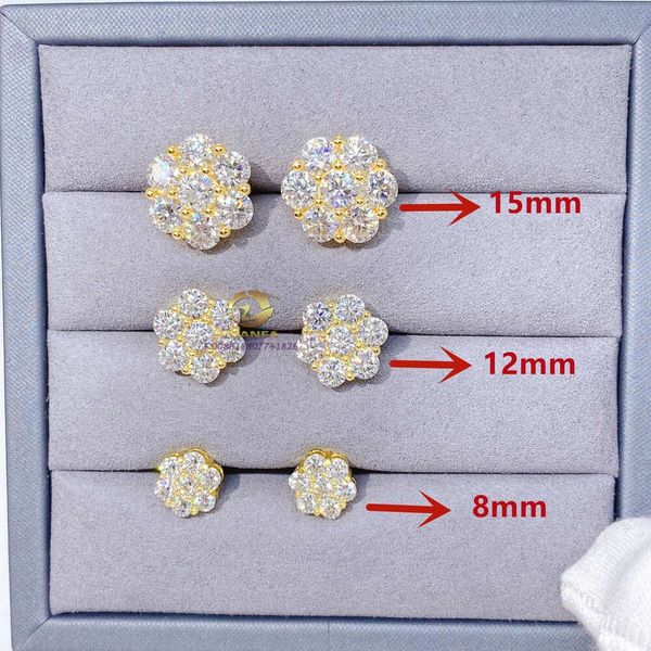 

Fast Shipping Stud S Sterling Sier Vvs1 Diamond Moissanite Earrings