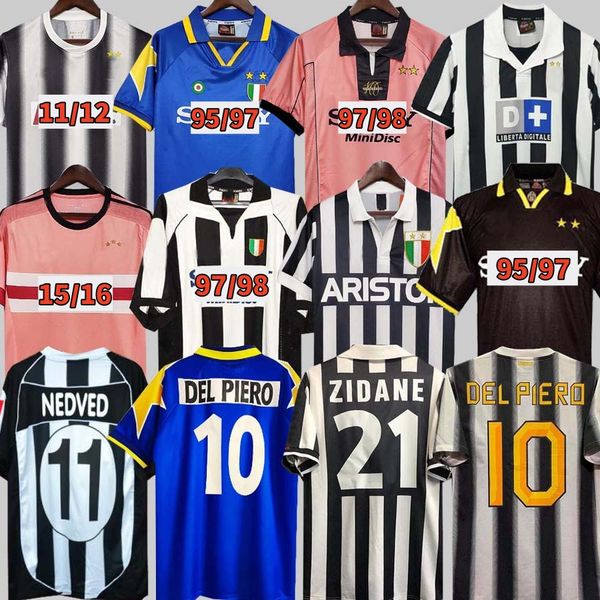 

1995 1997 1998 Retro DEL PIERO Conte juventus soccer jerseys PIRLO Buffon INZAGHI 84 92 95 96 99 02 03 04 05 ZIDANE Ancient maillot DAVIDS BOKSIC classic football shirt, 11/12 home