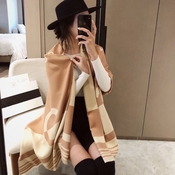 

Imitation Cashmere Scarf Designers Shawl Designer Scarf for women Luxury Pashmina Shawl Muffler Neck Warmer Infinity Scarf 180*65cm Tassel Cowl Top High