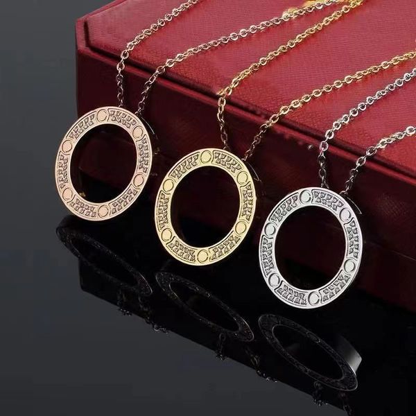 

Luxury fashion designer love pendant necklace couple pendant necklace fashion simple stainless steel necklace valentine's day gift for men to women