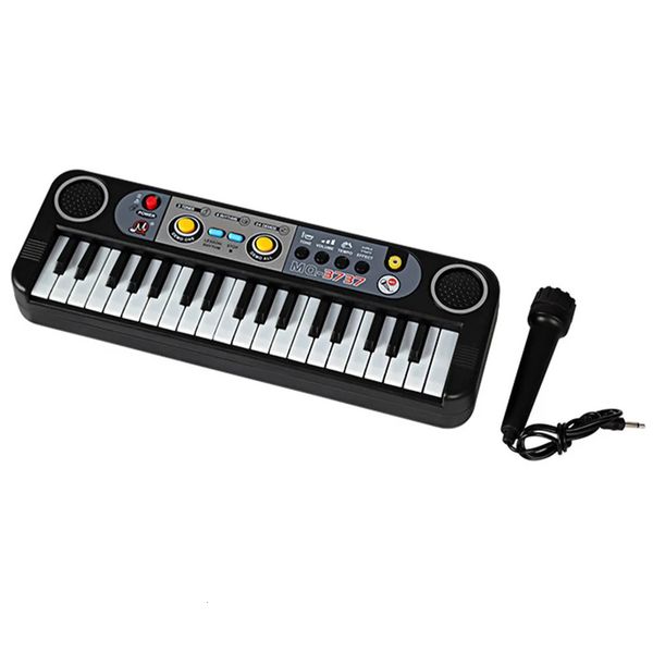 

Piano Keyboards Kids Musical Instrument piano Mini 37 Keys Electone Keyboard With Microphone Gifts Learning Educational Toys For Childrens 231206