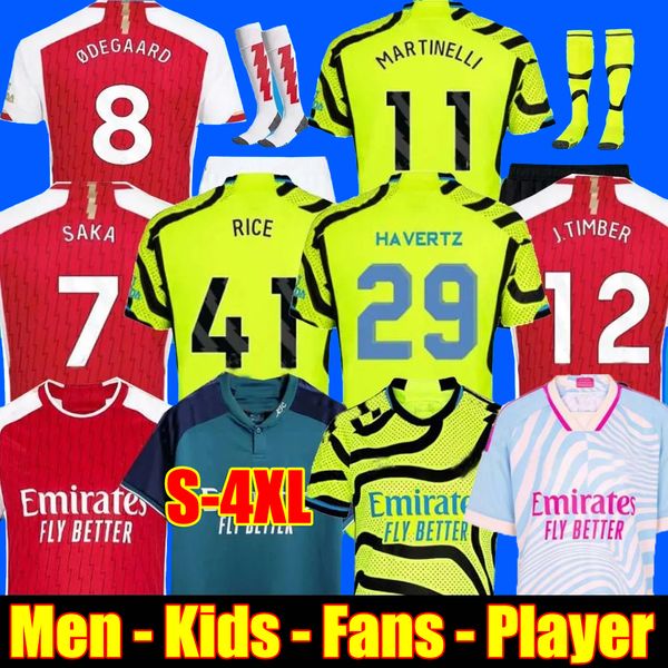 

XXXL 4XL 23 24 SAKA soccer jerseys RICE Jorginho Havertz JESUS SMITH ROWE Fans Player version MARTINELLI TIERNEY 2023 2024 TIMBER football shirt Men Kids kit 3rd away, 23 24 home adult + patch2