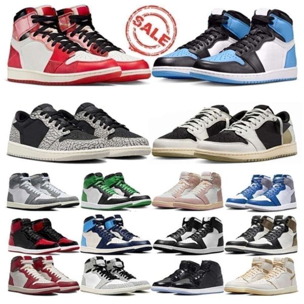 

Jumpman 1 Youth Basketball Shoes Low Mid High 1s Panda Unc Toe Washed Black Pink Lucky Green Olive Black Cement Mens Golf Shoes for Men Women Size 13