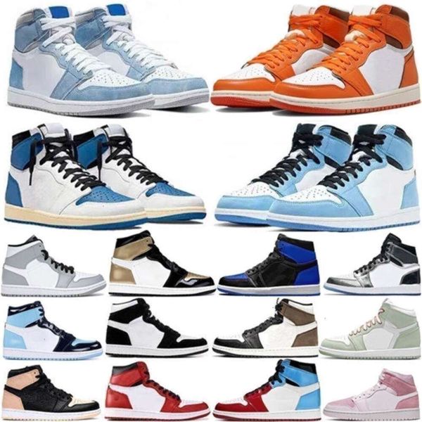 

Jumpman 1 Basketball Shoes Mens 1s University Unc Room Chicago High Og Hyper Royal Barely Orange Women Digital Designer Outdoor Trainers Eur 36-47, 23