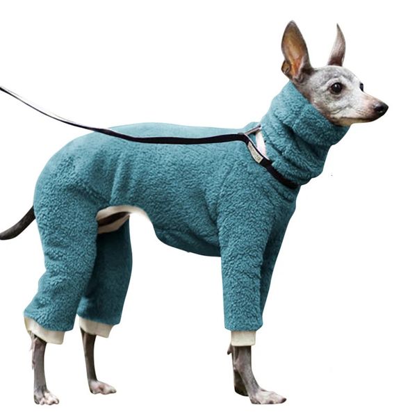 

Apparel Pet Winter Turtleneck Whippet Clothes Plush Thickening Italian Greyhound Coat Gree Dog Bedgton Small Medium Dogs Jacket 231207, Gray