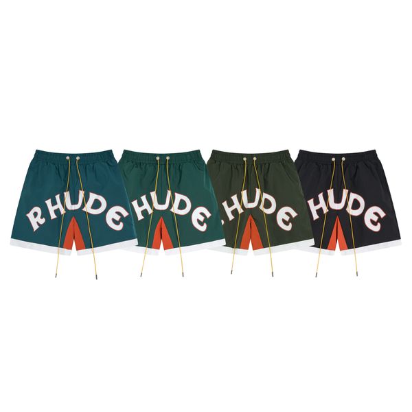 

Summer Men Color Patchwork Nylon Short Sportswear Jogger Drawstring Shorts Mesh Rhudes Youth Usa Size  Man, Blue