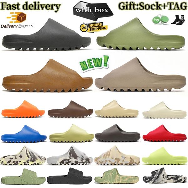 slides slippers clogs slider sandals onyx pure ochre bone resin clog sand Flax designer Slate grey for men women summer slide rubber slipper beach foam Runners