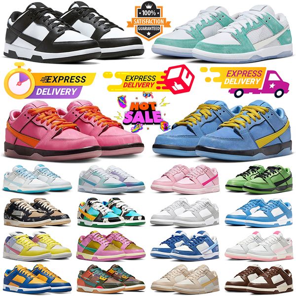 

2024 Low Casual Shoes Panda Blossom Buttercup Triple Pink Bubbles Unlock Your Space If Lost Grey White Scrap UNC Be True Blue Tint Sports Men Women Trainers Sneakers