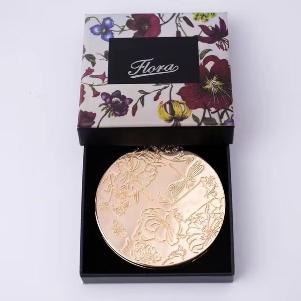 

Brand Sliver ral Makeup Compact Stainless Steel Metal Pocket Vanity 2 Sided Women Portable Folding Mirror Gift