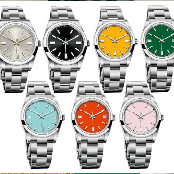 

Luxury men's watch green circular dial 36mm Women's watch Waterproof sapphire folding buckle 904L Stainless steel strap Montre De Luxe Gift Watch Factory 007