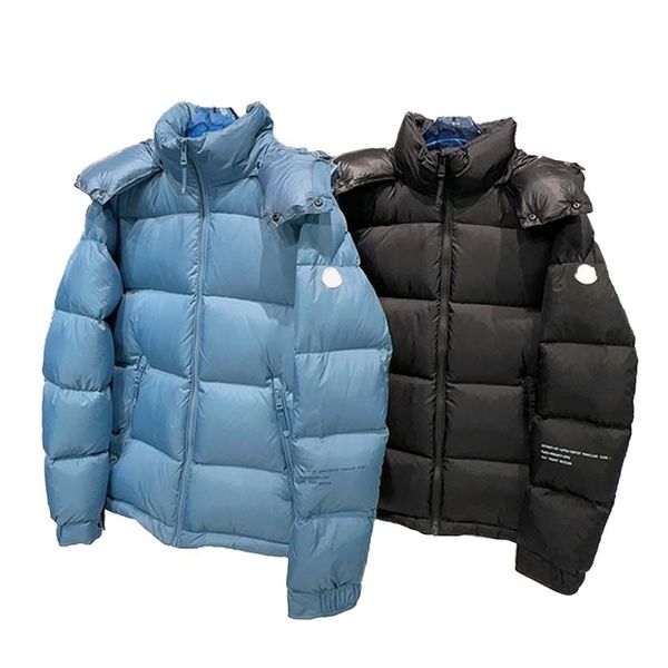 

Men's Trendy Hooded Down Jacket by M0nc1er. Designer Winter Coat, Luxury Women's Windproof Warm Coat with Hood and Zipper Closure., C1
