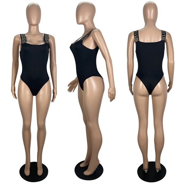 

womens bikini designers Sexy 1 Piece Swimwear for Women Swimsuit Bandage Thong Bathing Suit High Cut Beachwear Solid Print New Bather Bikini Fashion, Multi