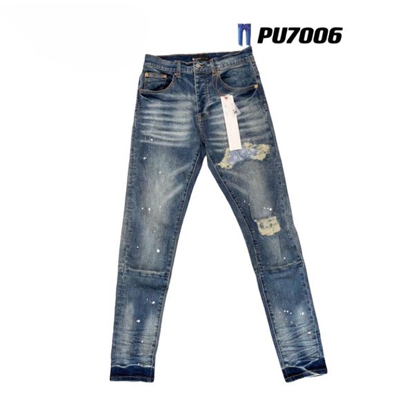 

Men's Jeans European Jean Hombre Letter Star Men Embroidery Patchwork Ripped Trend Brand Motorcycle Pant Mens, Pu7021