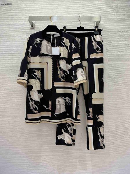 

Brand Women Tracksuit Designer Clothing Two Piece Set Fashion Round Neck Pullover Girl High Quality Leisure Pants Dec 09, #1