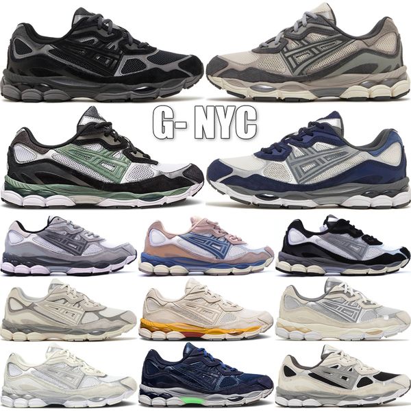 

Top Gel NYC Marathon Running Shoes 2023 Designer Oatmeal Concrete Navy Steel Obsidian Grey Cream White Black Ivy Outdoor Trail Sneakers Size 36-45, 11 mauve blue