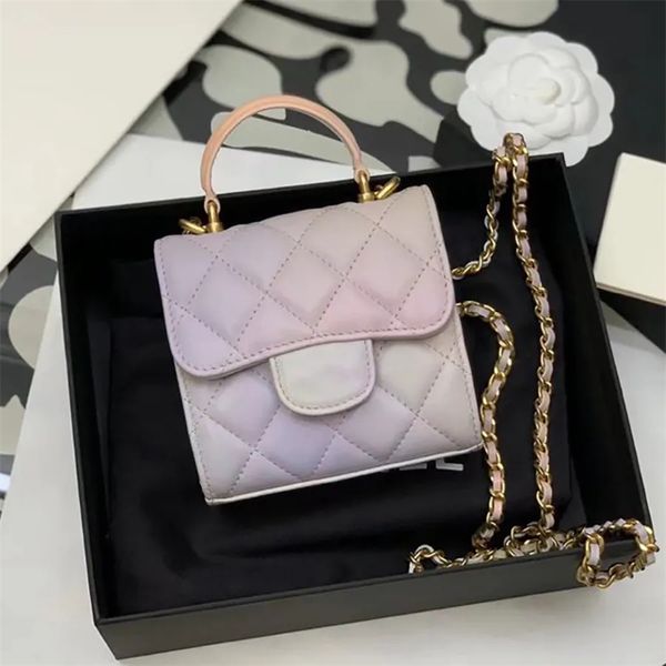 

Top 10A quality 1to1 MINI fashion crossbody bag 11cm woman shoulder handbag luxury designer bags leather cosmetic bagss lady chain bag purse box package With box C039