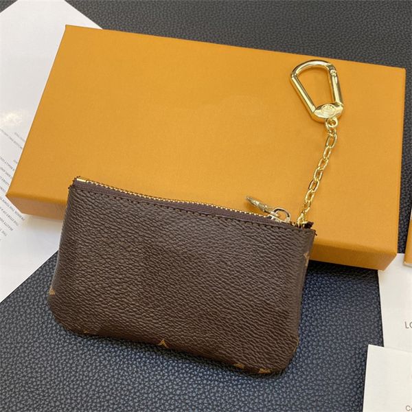 

Fashion Designer Change purse Cell Phone Pouches Leather Chain Keychains Coin Wallet Card Holder Bags