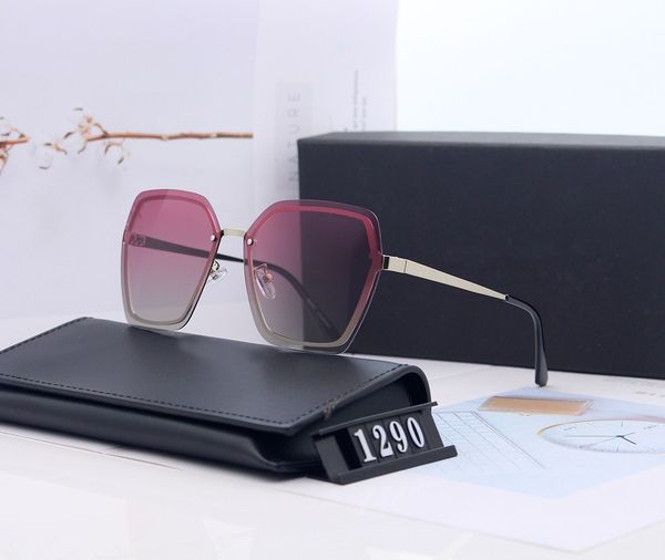 

Classic Round Sunglasses Brand Designer UV400 Eyewear Metal Gold Frame Sun Glasses Men Women Mirror Sunglasses Polaroid glass Lens With Box SRYWRH