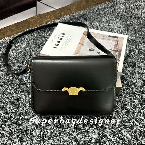 

7A Quality Designer Tote Bags Luxury Handbags Lady Fashion Cross Body Purse High Sense Messenger Shoulder Bag 18.5cm 22cm, Black
