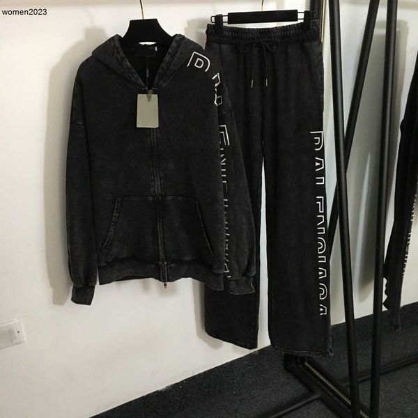 

Women Luxurious Tracksuit Brand Clothing Two Piece Fashion Letter Printing Zipper Girl High Quality Straight Leg Pants Dec 14, #7
