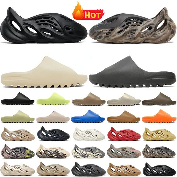 

Designer Slippers Mens Womens Slider Foam Runner Mineral Blue Onyx Pure Sandals Slide Slipper Ochre Bone Resin Clog Desert Araratrunr Slides Men Women Shoe US 4-12, 4 orange