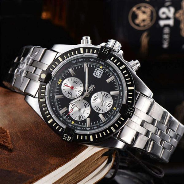 

Designer Breit Watches Men's Luxury watches Top watch 2023 century brand men's alloy quartz 6-pin full working Watch High-end top quality luxury watches accessories