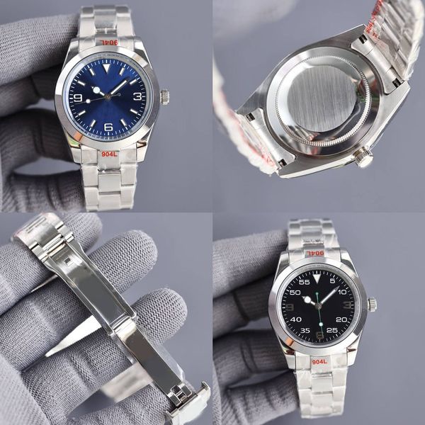 

Luxury designer men's watch black dial 40mm automatic movement stainless steel 904L sapphire waterproof Montre De Luxe watch dhgate factory watch lb