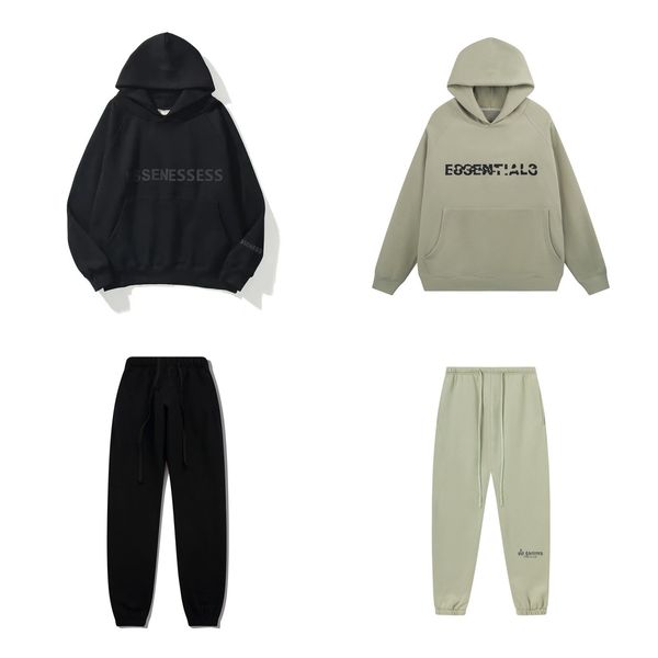

Essentialsweatshirts Mens tracksuit designer Mens tracksuits sweater trousers set Basketball sweatshirts sports suit baby clothes thick Hoodies men pants L6, 23
