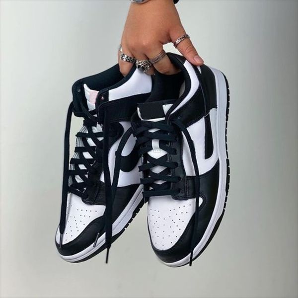 

(Not Kids Maternity Cosplay Costumes) New Without Box Black And White 5A Quality SB Unisex Panda University Blue Women Men Low Runnings Shoes