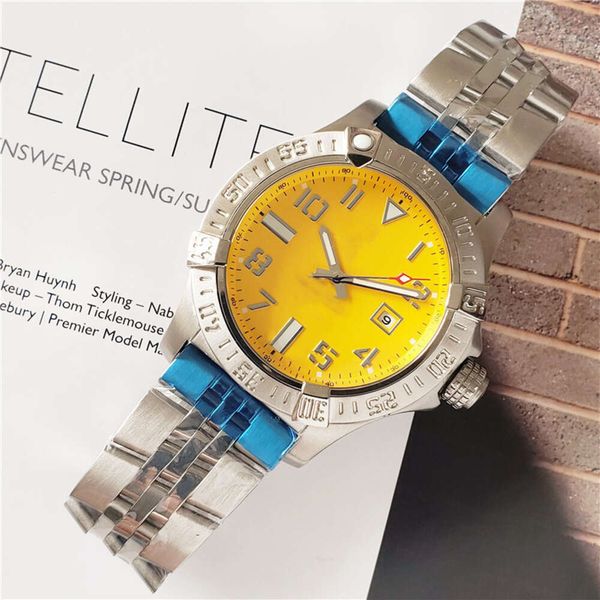 

Designer Breit Watches Men's Luxury watches Top watch shrimp skin 2021bnl stainless steel fashion leisure men's automatic mechanical watch High-end top quality