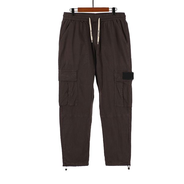 

Spring Autumn Cargo Pants Casual pantalones Mens Baggy Regular Cotton Trousers Male Combat Tactical Pants topstoney Multi Pockets designer joggers pants men, Brown