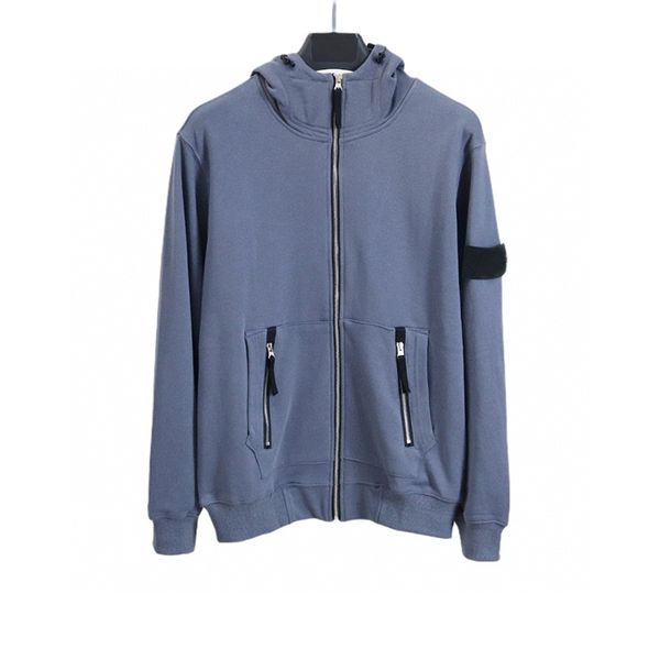 

Mens Hoodie zip hooded cardigan sweatshirt Hoodies sports top high street Sweatshirts zipper designer jacket quality Fashion sportswear simple sweater jumper 832, Blue-832#