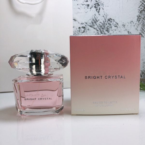 

Fragrance Woman Perfume 90ml Eau De Toilette Long Lasting Good Smell EDT Lady Girl Pink Diamond Parfum Cologne Spray Fast Ship
