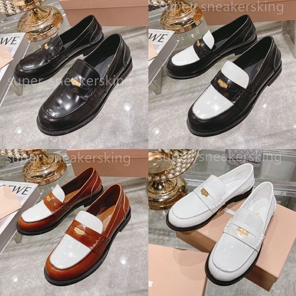 Step Back in Style: Chic Vintage Leather Platform Loafers for Women