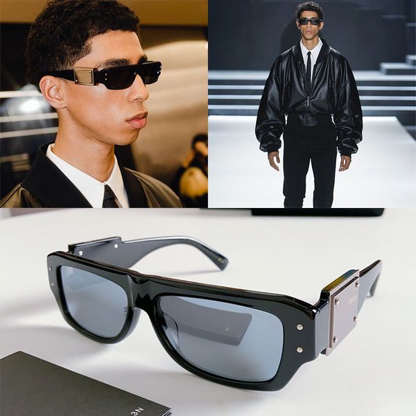 

Fashion runway square sunglasses acetate rectangular small frame glasses square metal nameplate with letter logo on temples DG4451 trendy and cool for men and women