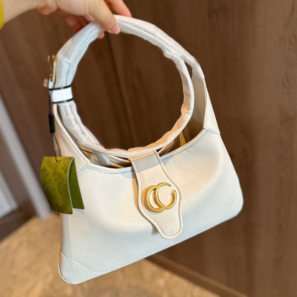 

Tote Bag Classic Underarm Bag Unisex Crossbody Bag long and short shoulder straps crossbody or portable textured and durable size 39cm*23cm, White-39*23cm