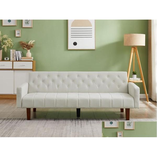 

Room Living Furniture Factory Tufted Back Sofa Mid-Century Convertible Bed For Drop Delivery Home Garden Dhmfm