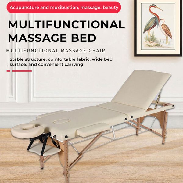 

folding massage bed, multifunctional therapy bed, sponge beauty and body care bed, easy to clean massage bed manufacturer wholesale