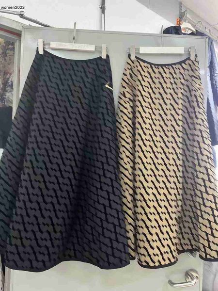 

Women Skirt Designer Clothing for Ladies Summer Printed Embroidery Quality High Waist and Big Swing Long Overskirt Dec 22, #1-1