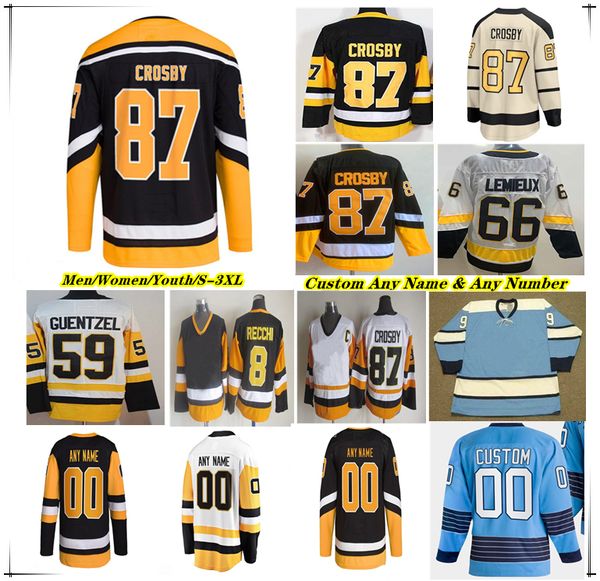 

Sidney Crosby Hockey Jersey Jake Guentzel Kris Letang Bryan Rust Jeff Carter Evgeni Malkin Erik Karlsson Reilly Smith Mario Lemieux Marcus Pettersson PENGUIN Eller, Gold